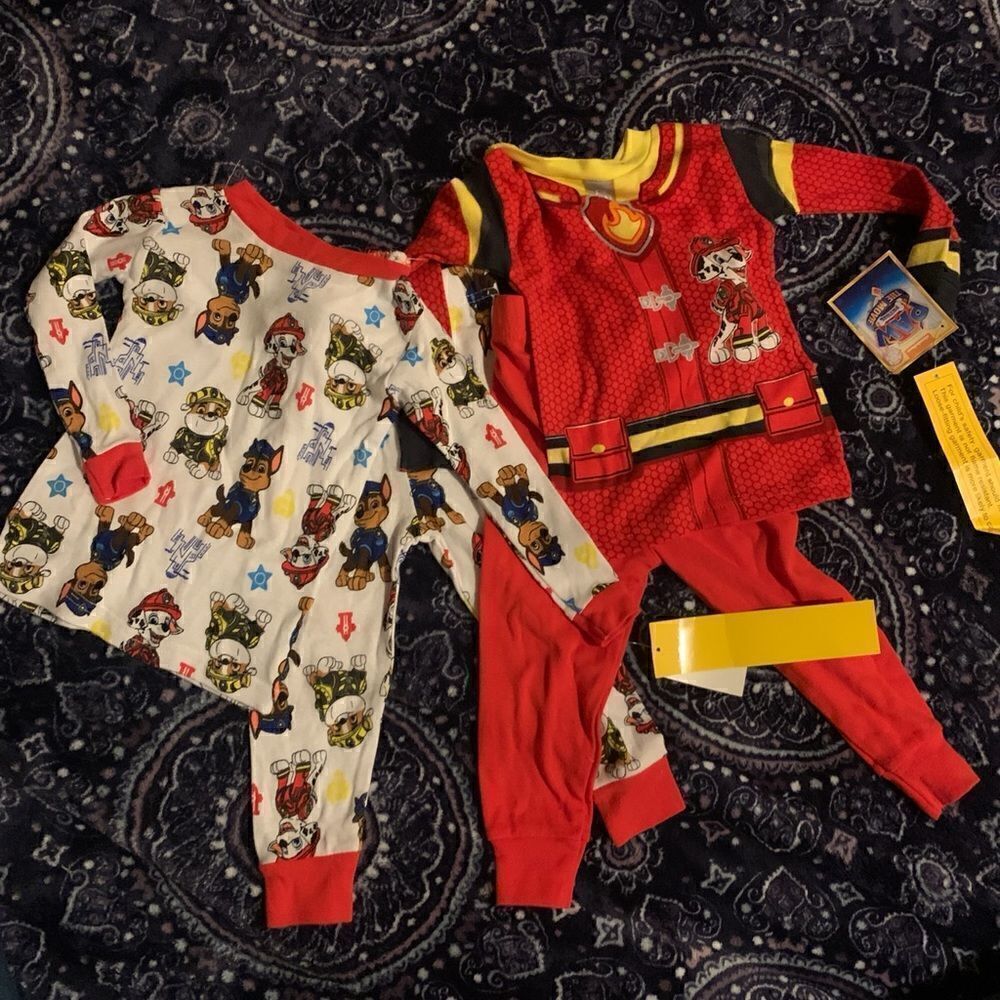 Brand new paw patrol 2 pajamas sets